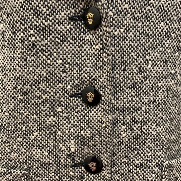 Prestige Boston Size 10 Union Made USA Black White Tweed Woman’s Jacket Pockets - Picture 4 of 13